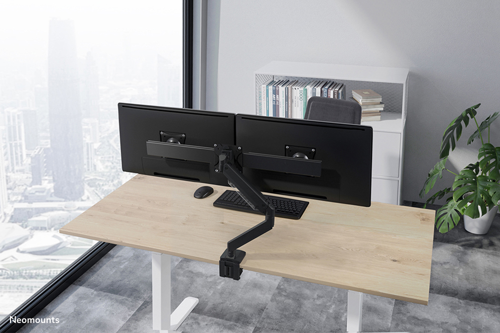 Neomounts FPMA-CB200BLACK Doppeltraverse-Monitorhalterung 10-27"